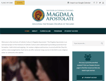 Tablet Screenshot of magdalaapostolate.org